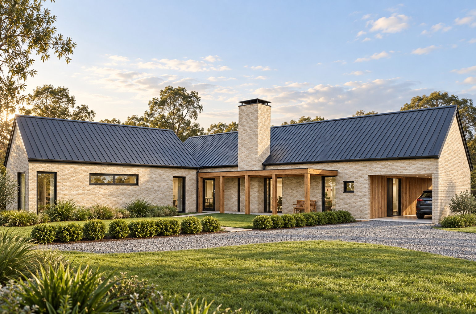 Campbell Residence exterior — Chase Fine Homes, La Grange, Texas