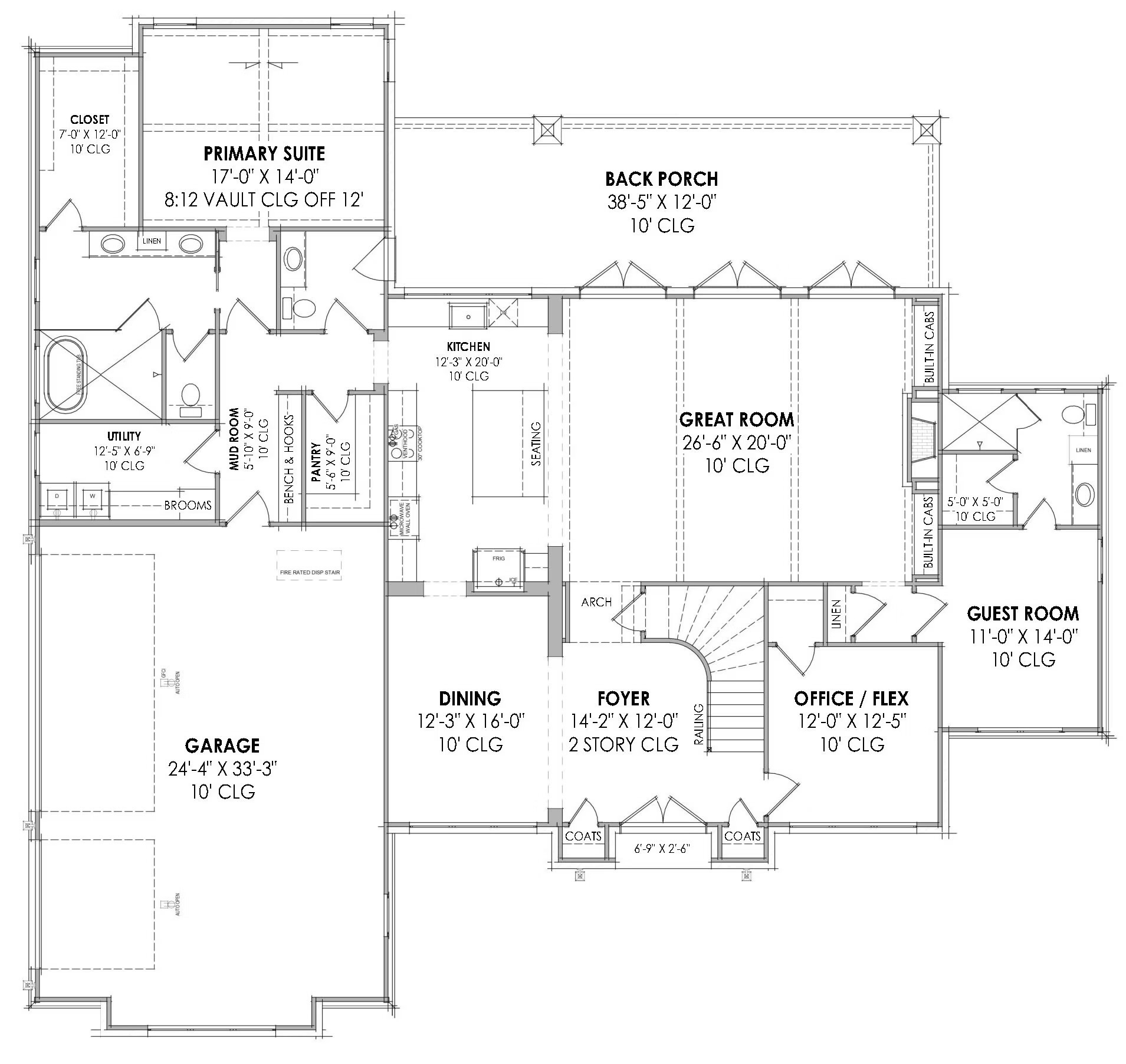 The main level concept floor plan