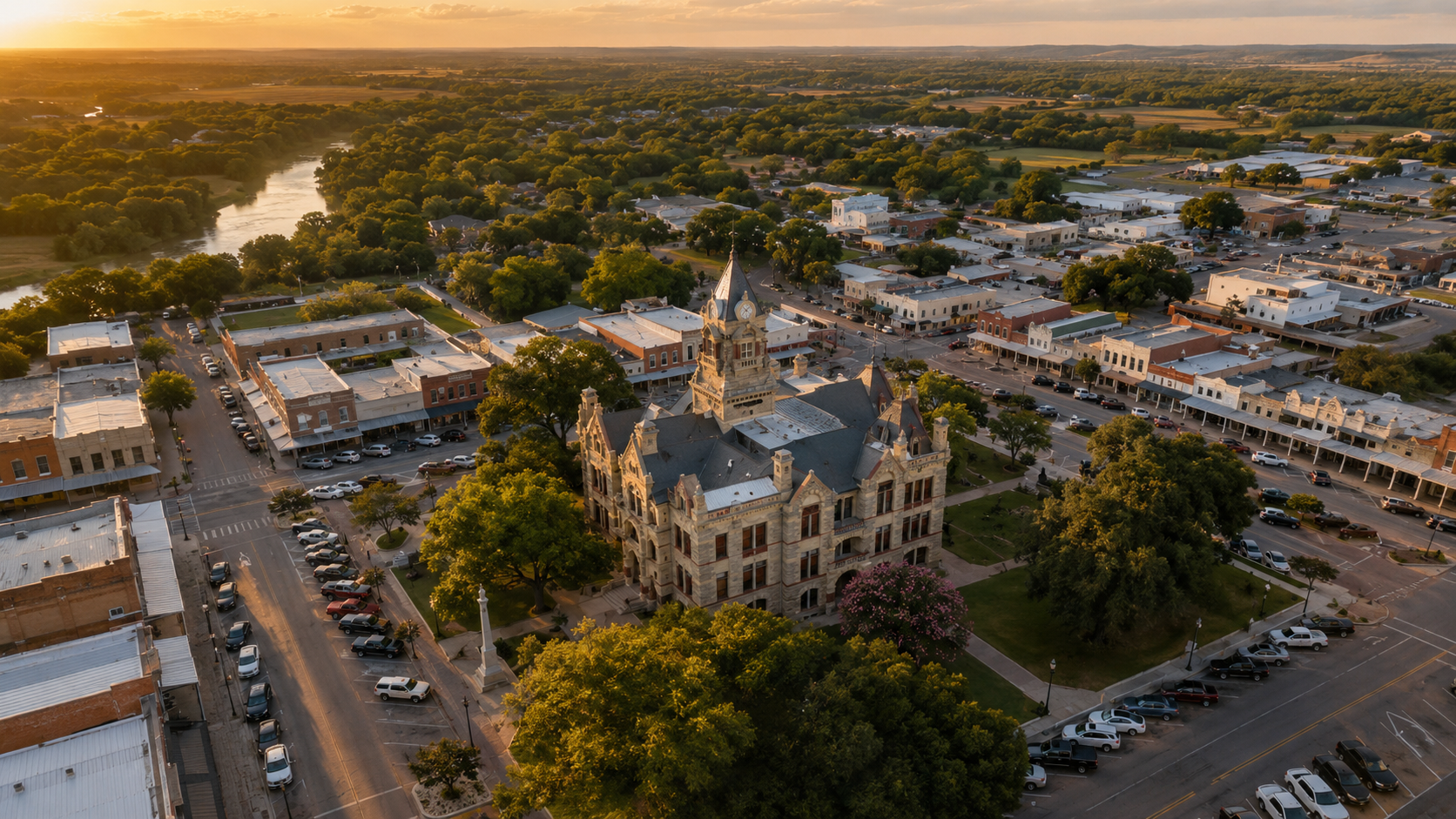 Aerial view selected for La Grange, Texas